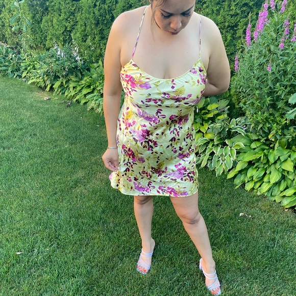 Vintage Silk Floral Victoria Secrets Dress Lingerie - Picture 3 of 6